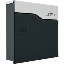 Rust Resistant Vintage Galvanized Steel Wall Mount Mailbox with Large Capacity