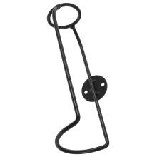Wall Mounted Wine Rack Black Iron Bottle and Glass Holder SpaceSaving Metal Storage for Home Bar