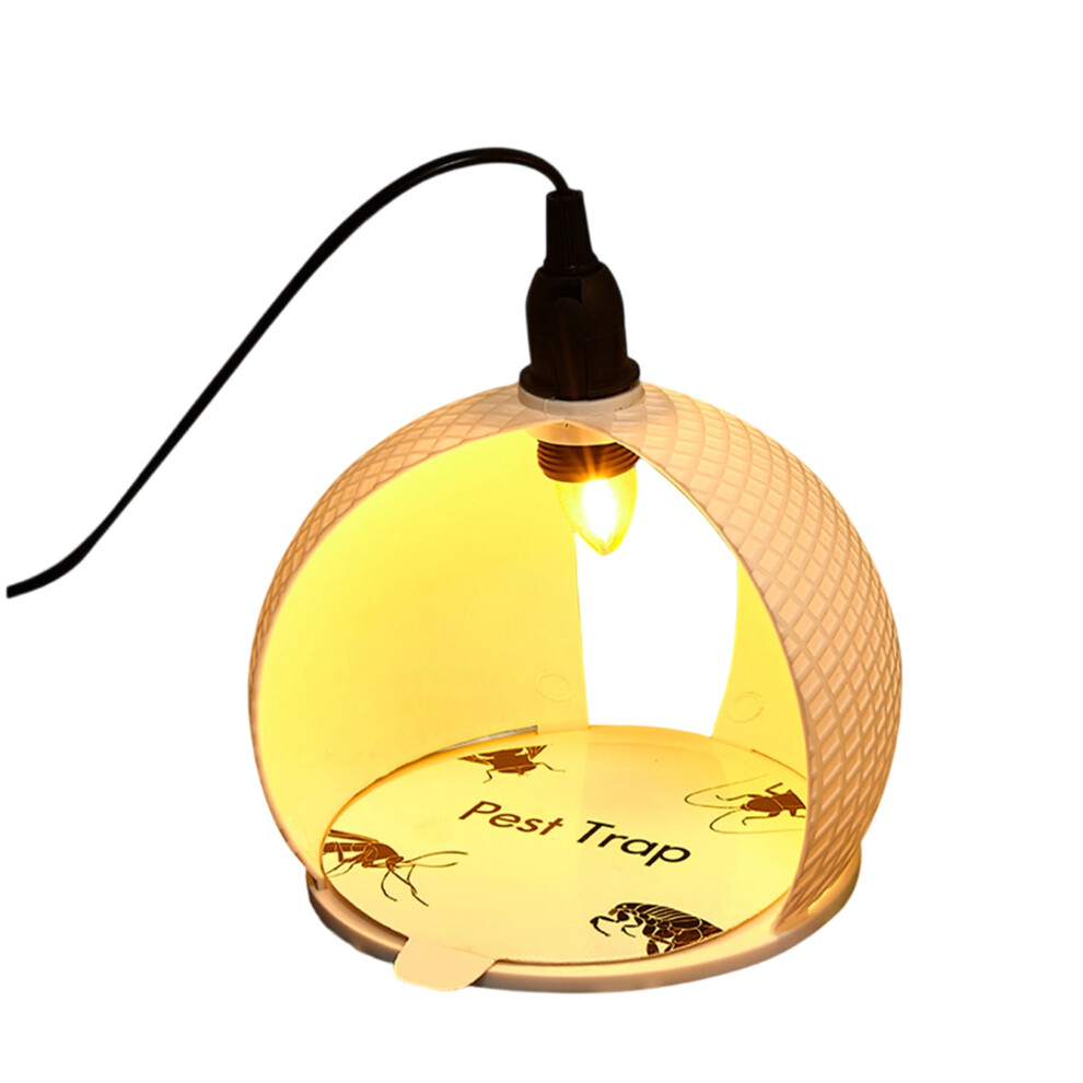 White/Light (One Size, ) Flea Trap For Indoor Home Bug Killer With Sticky Pads Insect Trap Insect Infestation Treatment