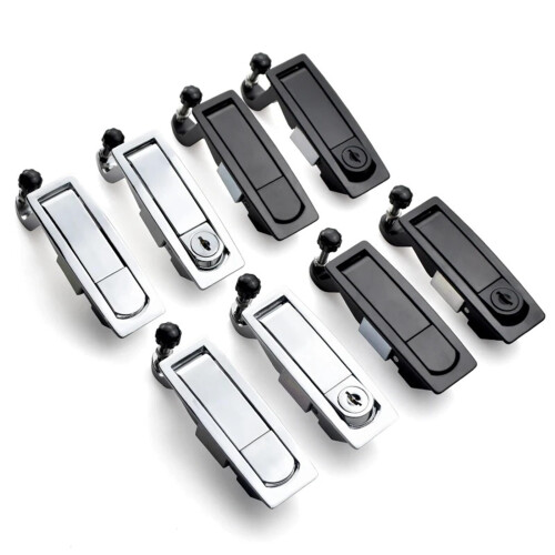 Cabinet Compression Latch Silver 35mm Short Pole for RV and Marine Panel Push Button Lock