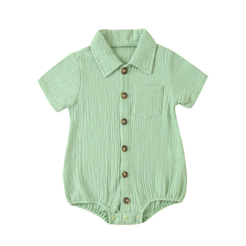 (3-6 Months, Green) Combinaisons bébé unisexes, pour enfants
