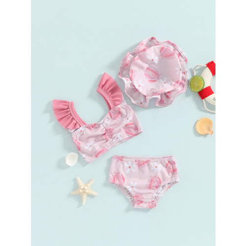 (0-6 Months, Pink) Καλοκαιρινό μαγιό για τμχ μπικίνι 2