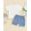 (2-3 Years, White) Ensemble 2 pièces 4 juillet. 4