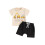 (6-12 Months, Apricot) Conjunto de verão com cordão. 1