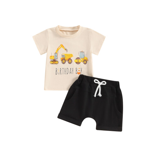 (6-12 Months, Apricot) Conjunto de verão com cordão.