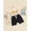 (6-12 Months, Apricot) Conjunto de verão com cordão. 5