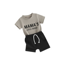 (2-3 Years, Dark Grey) Ensemble 2 pièces pour l'été.