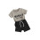 (18-24 Months, Dark Grey) Ensemble 2 pièces pour l'été. 1