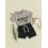 (2-3 Years, Dark Grey) Ensemble 2 pièces pour l'été. 3