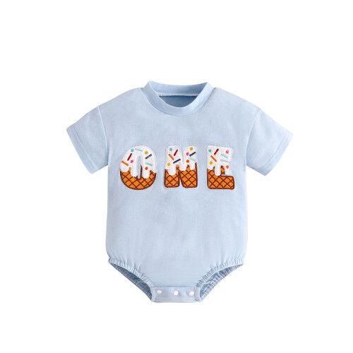 (0-3 Months, Blue) Detské letné overaly a dievčatá