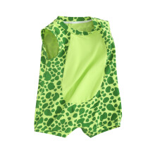 (9-18 Months, Green) Combinaison bébé fille/garçon imprimé animal, col rond, sans manches, body été décontracté