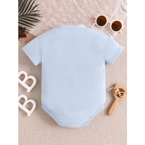 (3-6 Months, Blue) Combinaison d'été bébé, et fille 2