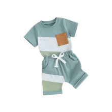 (12-18 Months, Blue) Kinderkleding set jongens: Zomeroutfit peuters.