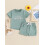 (18-24 Months, Blue) Καλοκαιρινά ρούχα για σετ αδερφών. 4