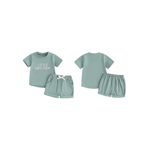 (18-24 Months, Blue) Ensemble été bébé frère sœur 1