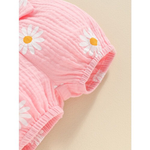 (3-6 Months, Pink) Conjunto de shorts de verão. 2