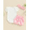 (3-6 Months, Pink) Conjunto de shorts de verão. 6