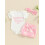 (3-6 Months, Pink) Conjunto de shorts de verão. 4