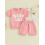 (18-24M, Pink) Σετ 2 τεμαχίων + σορτς 2