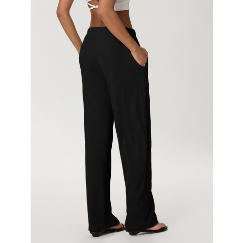 (M, Black) Γυναικεία Casual Παντελόνια, Καθημερινές Εξόδους 2