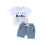 (12-18 Months, White) Ensemble 2 pièces pour l'été. 1