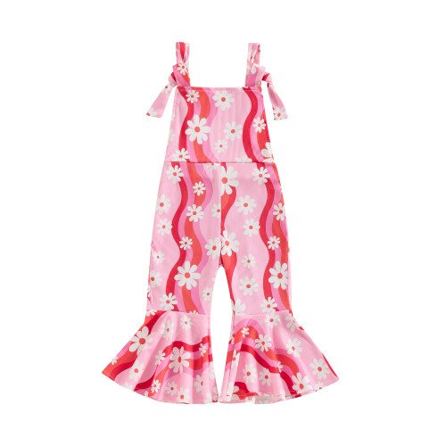 (6-12 Months, Pink) Combinaison évasée pour bébé/petite fille