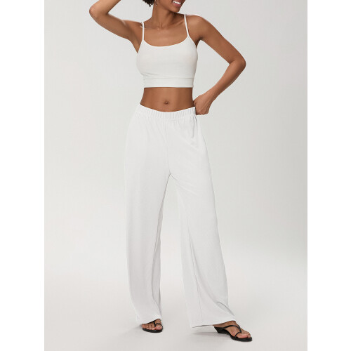 (XL, White) Γυναικεία Casual Παντελόνια, Καθημερινές Εξόδους 2