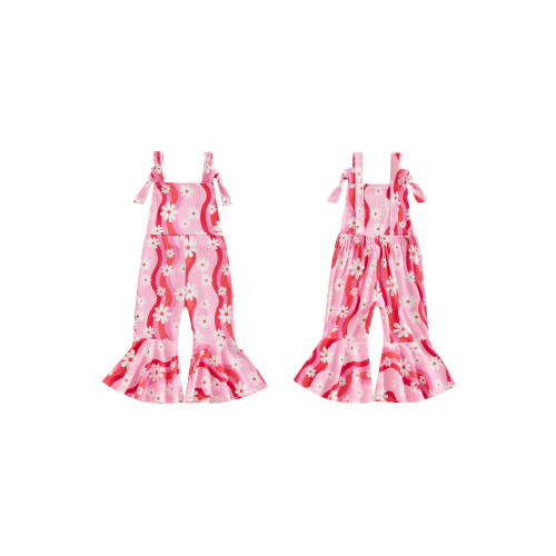 (6-12 Months, Pink) Combinaison évasée pour bébé/petite fille 1