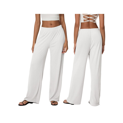 (XL, White) Γυναικεία Casual Παντελόνια, Καθημερινές Εξόδους 1