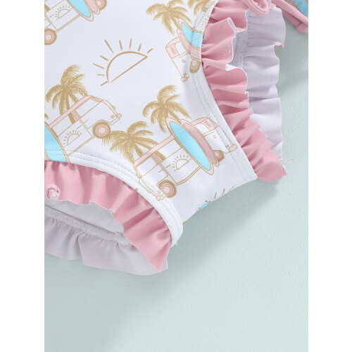 (18-24 Months, Pink) Βρεφικό μαγιό Rash καπέλο ηλίου 2