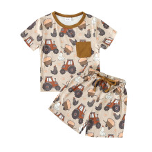 (3-6 Months, Khaki) Letní oblečení pro 2 kusů