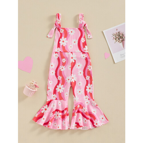 (6-12 Months, Pink) Combinaison évasée pour bébé/petite fille 2
