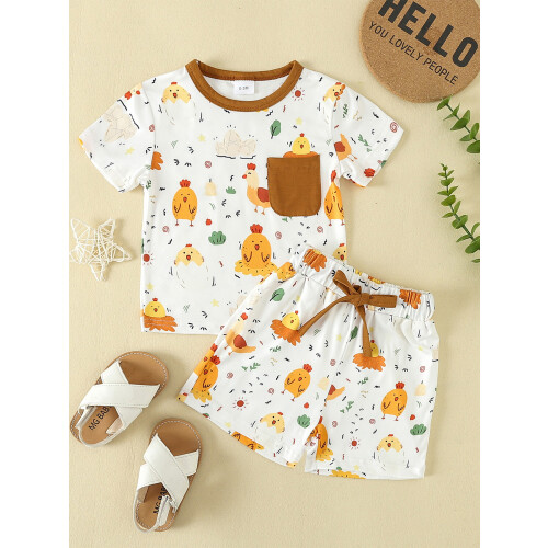 (12-18 Months, White) Letní oblečení pro 2 kusů 1
