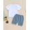 (2-3 Years, White) Ensemble 2 pièces pour l'été. 4