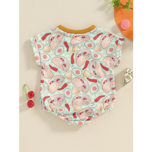 (3-6 Months, Green) Letni kombinezon dla dla malucha 2