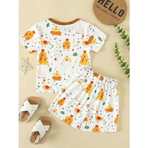 (2-3 Years, White) Conjunto infantil de (2 peças) 2