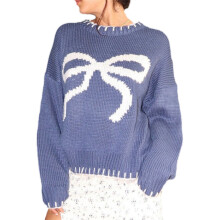 (L, Light Blue) Pulls confortables pour pour l'automne.