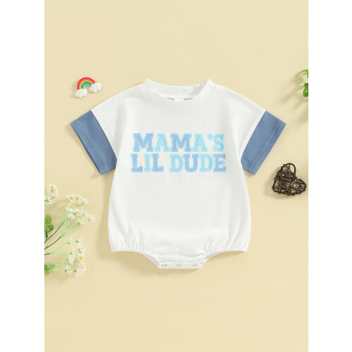 (6-12 Months, Blue) Combinaison bébé garçon d'été décontractés 1