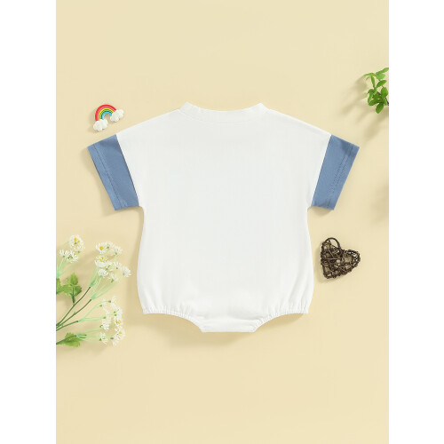 (12-18 Months, Blue) Combinaison bébé garçon d'été décontractés 2