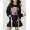 (XL, Black) Sweat à capuche oversize zippé 5