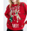 (L, Red) Suéter feminino de estilo casual. 5