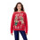 (L, Red) Suéter feminino de estilo casual. 2
