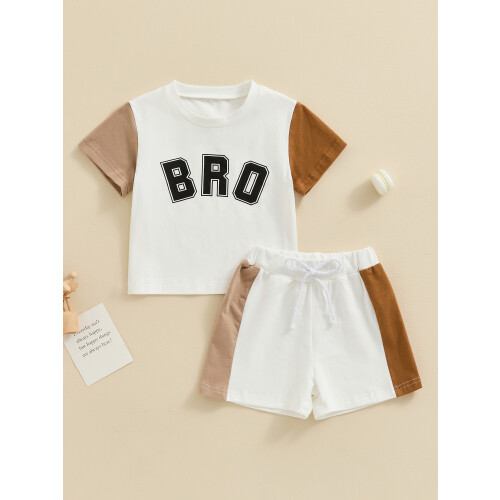 (3-6 Months, White) Σετ καλοκαιρινών σορτς με στάμπα. 1