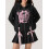 (XL, Black) Sweat à capuche oversize zippé 3