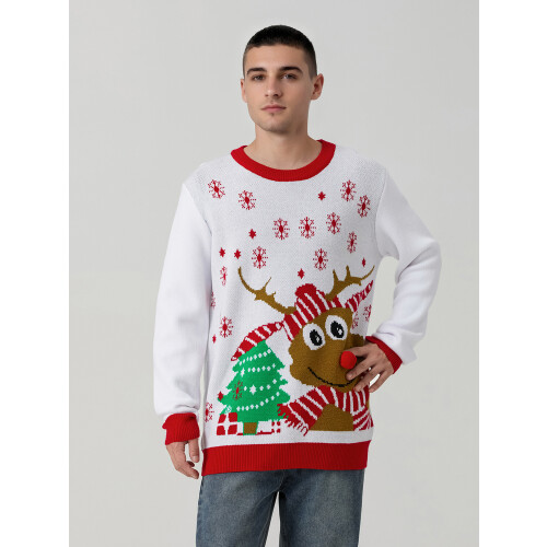 (M, White Men) Pull de Noël et enfants 1