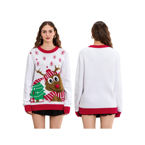 (M, White Women) Pull de Noël et enfants 1