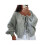 (M, Light Grey) Gilet cardigan ample pour l'automne. 1