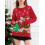 (XL, Red Women) Pull de Noël et enfants 4