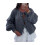 (M, Dark Grey) Gilet cardigan ample pour l'automne. 1