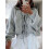 (M, Light Grey) Gilet cardigan ample pour l'automne. 3